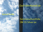 3M 35 Silver Exterior Sonnenschutzfolie Silber - 60x100