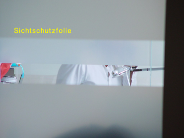 Frostet weis Sichtschutzfolie 